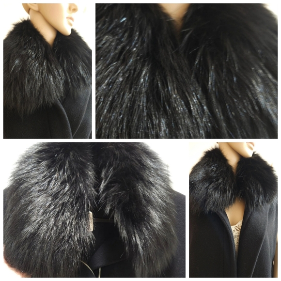 Thomas Wylde Rare Vintage Virgin Wool Real Fox Fur 100% Silk Linning Long Coat - Picture 8 of 16